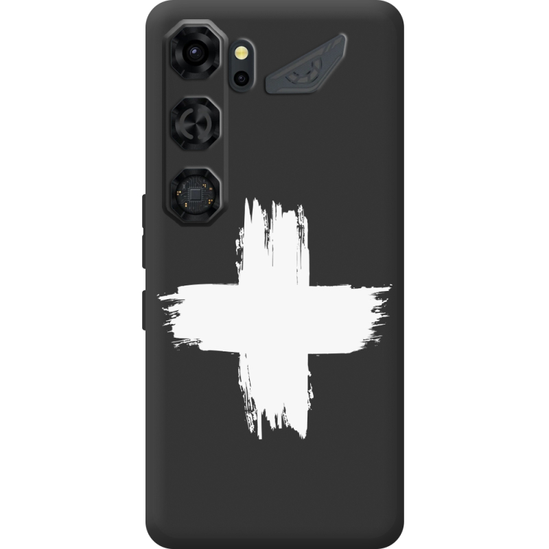 Чорний чохол BoxFace Nubia Neo 5 GT 5G Білий хрест ЗСУ