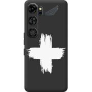 Чорний чохол BoxFace Nubia Neo 5 GT 5G Білий хрест ЗСУ