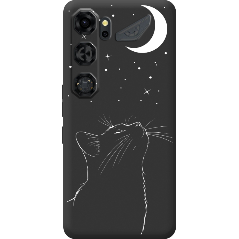 Чорний чохол BoxFace Nubia Neo 5 GT 5G Місячний кіт