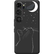 Чорний чохол BoxFace Nubia Neo 5 GT 5G Місячний кіт