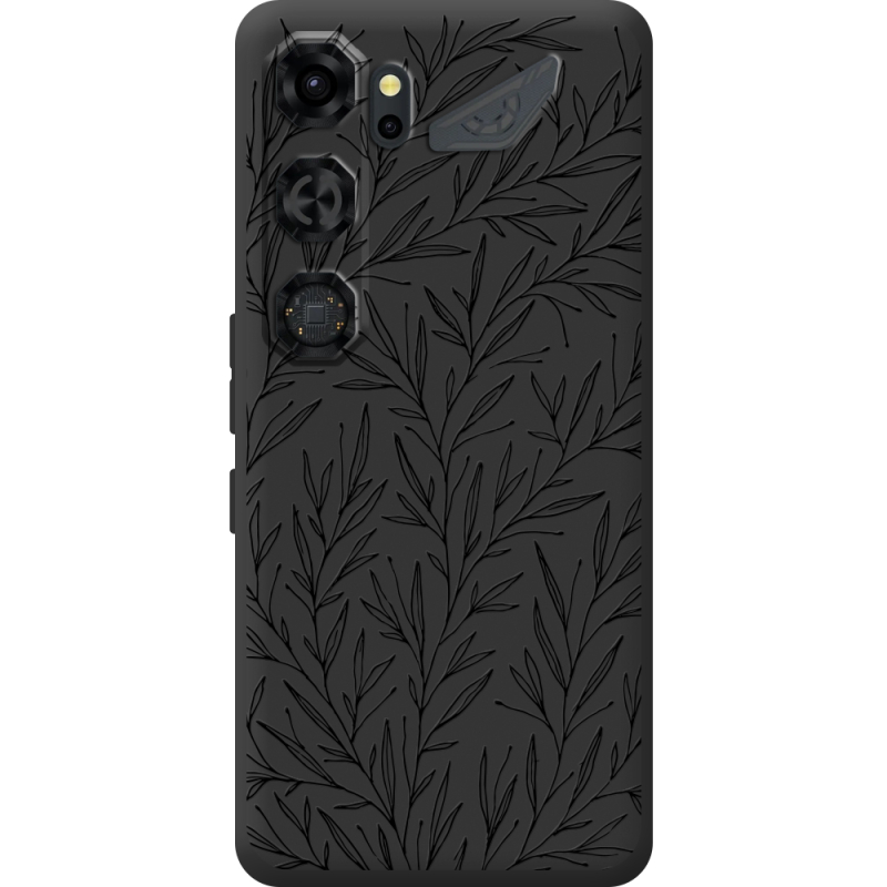 Чорний чохол BoxFace Nubia Neo 5 GT 5G Leaves