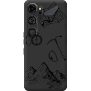 Чорний чохол BoxFace Nubia Neo 5 GT 5G Mountains