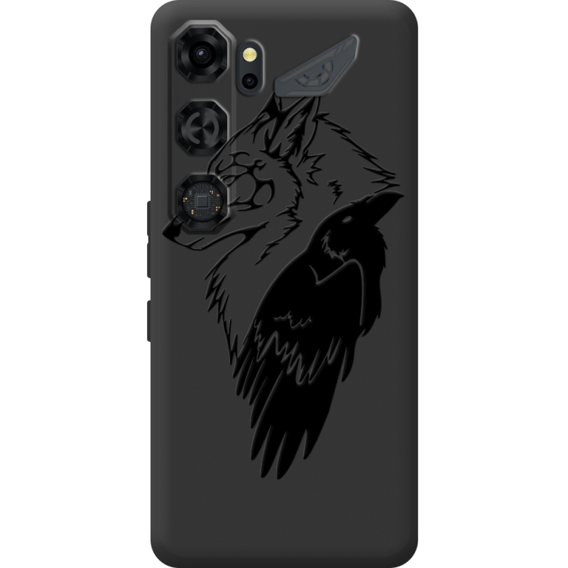 Чорний чохол BoxFace Nubia Neo 5 GT 5G Wolf and Raven