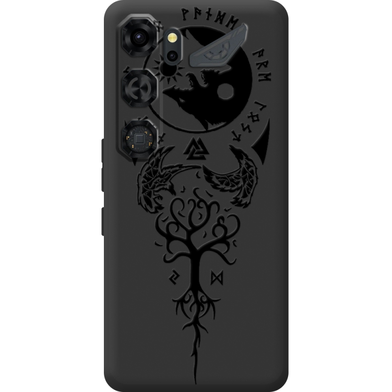 Чорний чохол BoxFace Nubia Neo 5 GT 5G Hugin and Munin