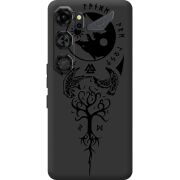 Чорний чохол BoxFace Nubia Neo 5 GT 5G Hugin and Munin