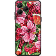 Чохол BoxFace Nubia V80 Design Tropical Flowers