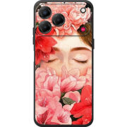 Чохол BoxFace Nubia V80 Design Girl in Flowers