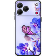 Чохол BoxFace Nubia V80 Design Orchids and Butterflies
