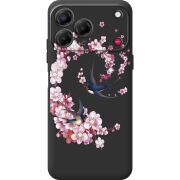 Чохол зі стразами Nubia V80 Design Swallows and Bloom