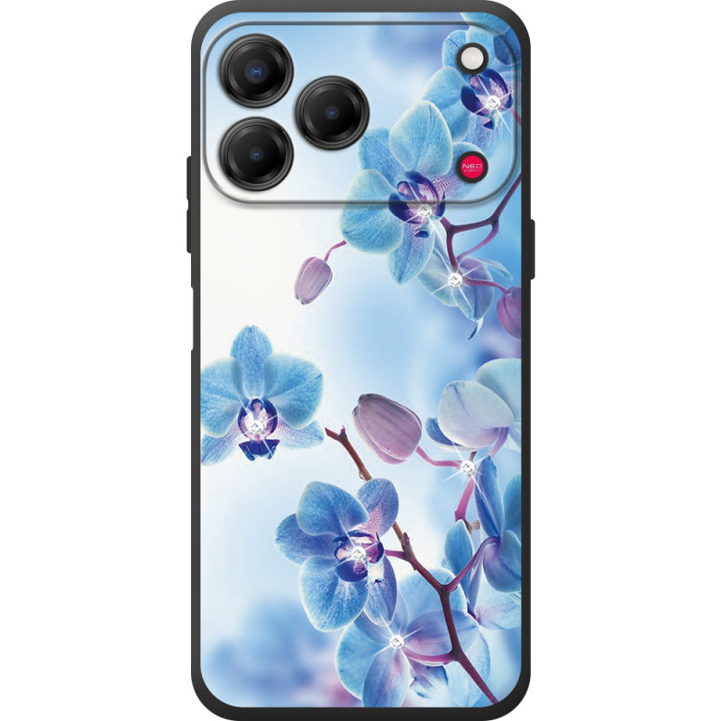 Чохол зі стразами Nubia V80 Design Orchids
