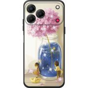 Чохол зі стразами Nubia V80 Design Little Boy and Girl