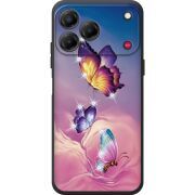 Чохол зі стразами Nubia V80 Design Butterflies