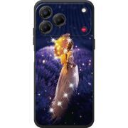 Чохол зі стразами Nubia V80 Design Girl with Umbrella