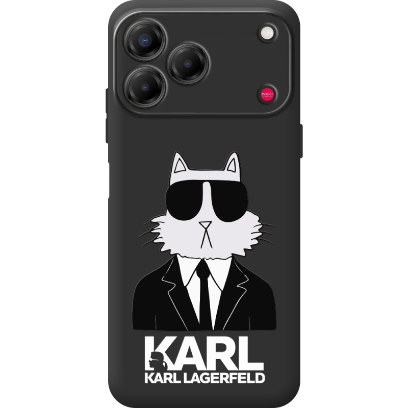Чорний чохол BoxFace Nubia V80 Design Cat in Black