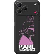 Чорний чохол BoxFace Nubia V80 Design Pink Karl