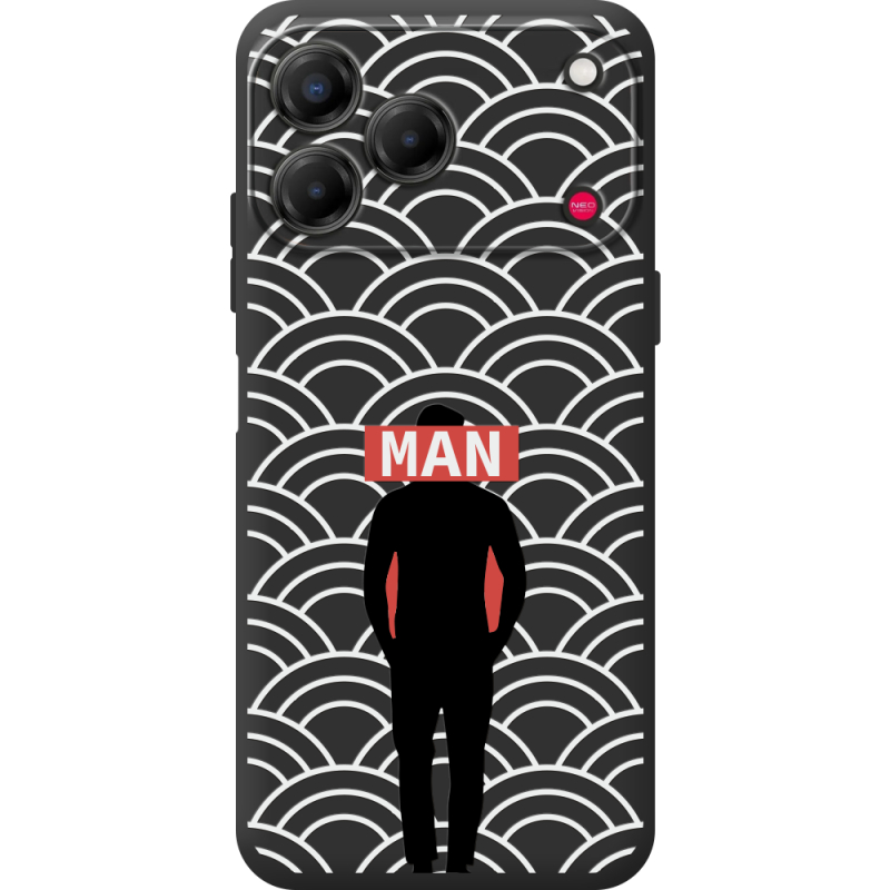 Чорний чохол BoxFace Nubia V80 Design Man Pattern