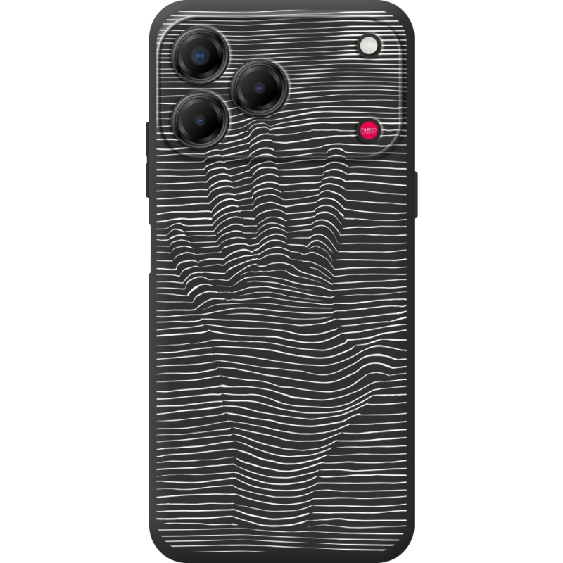 Чорний чохол BoxFace Nubia V80 Design Optical Hand
