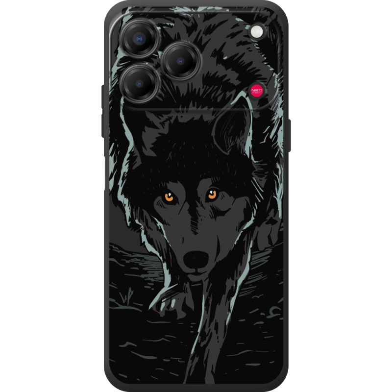 Чорний чохол BoxFace Nubia V80 Design Wolf