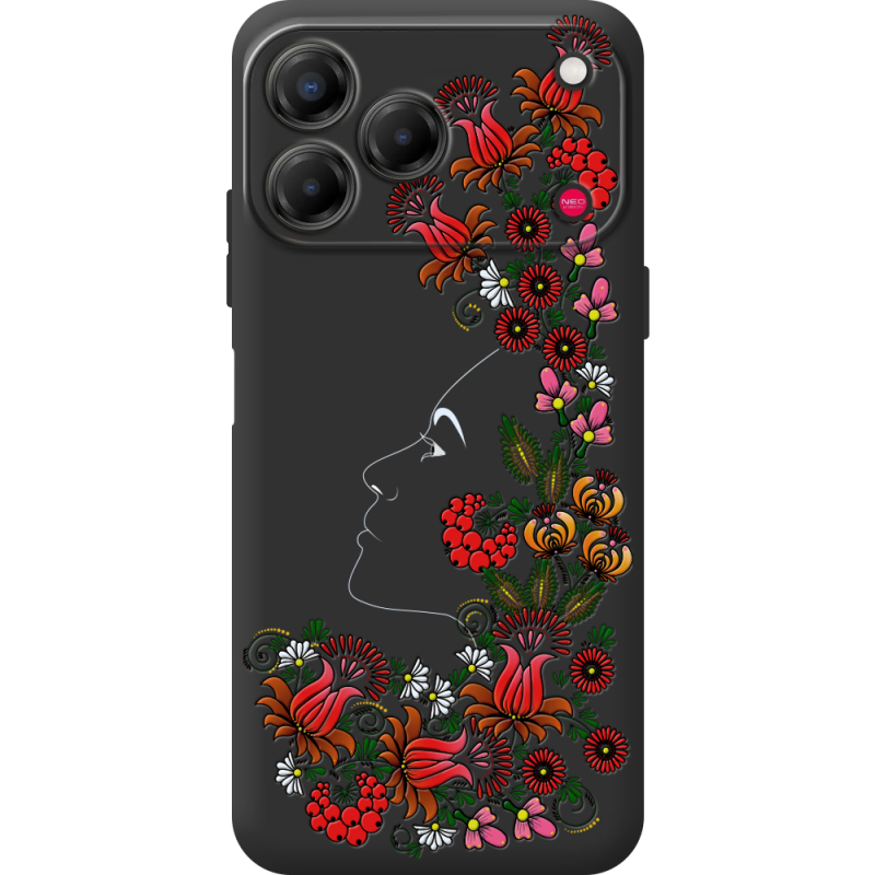 Чорний чохол BoxFace Nubia V80 Design 3D Ukrainian Muse