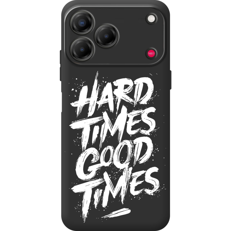 Чорний чохол BoxFace Nubia V80 Design Hard Times Good Times
