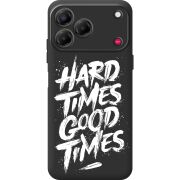 Чорний чохол BoxFace Nubia V80 Design Hard Times Good Times