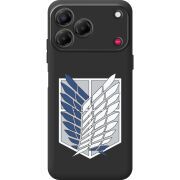 Чорний чохол BoxFace Nubia V80 Design Атака Титанов Крылья Свободы