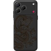 Чорний чохол BoxFace Nubia V80 Design Chinese Dragon