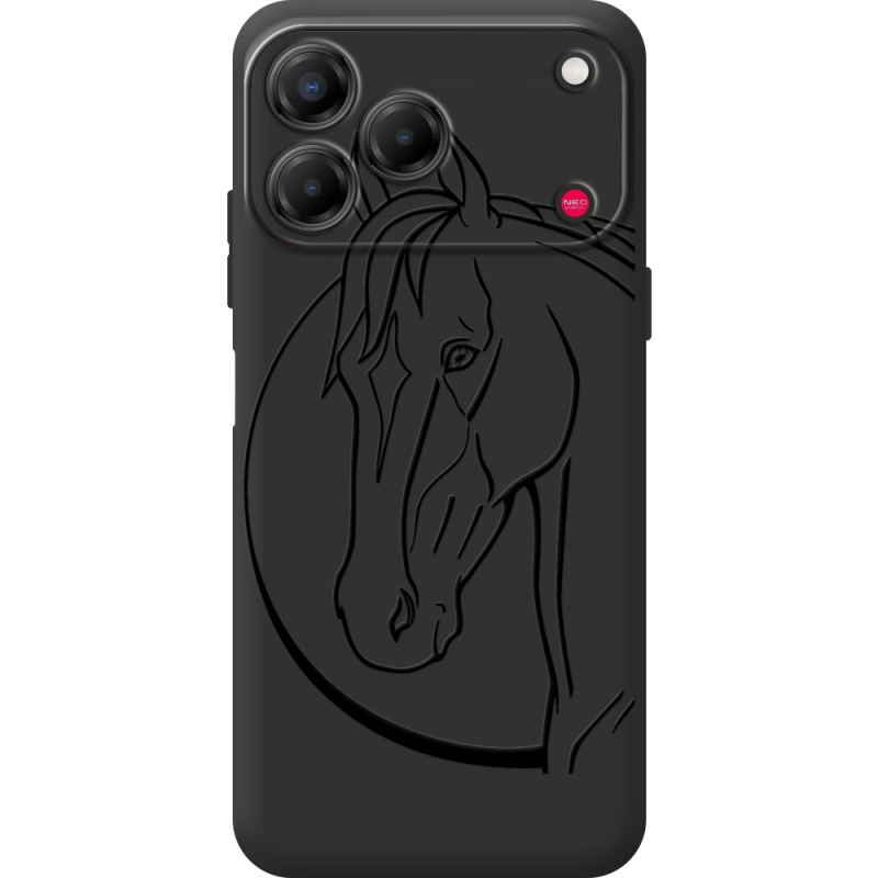 Чорний чохол BoxFace Nubia V80 Design Horse