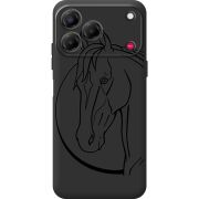 Чорний чохол BoxFace Nubia V80 Design Horse