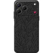 Чорний чохол BoxFace Nubia V80 Design Leaves