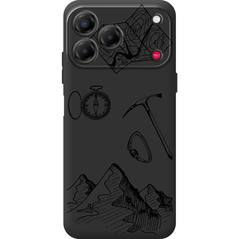 Чорний чохол BoxFace Nubia V80 Design Mountains