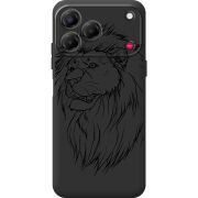 Чорний чохол BoxFace Nubia V80 Design Lion