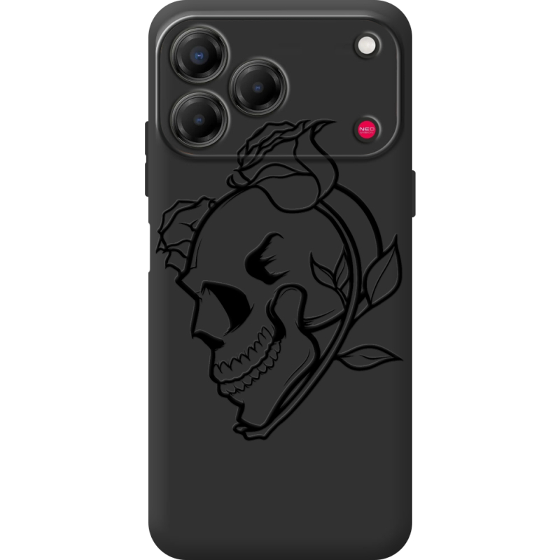 Чорний чохол BoxFace Nubia V80 Design Skull and Roses