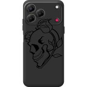 Чорний чохол BoxFace Nubia V80 Design Skull and Roses
