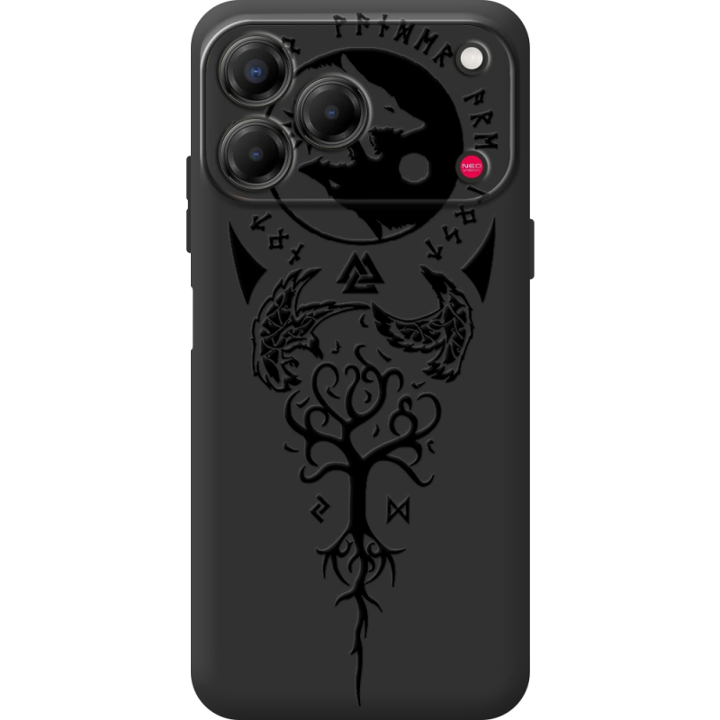 Чорний чохол BoxFace Nubia V80 Design Hugin and Munin
