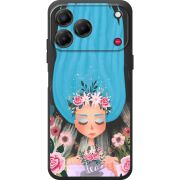 Прозорий чохол BoxFace Nubia V80 Design Blue Hair