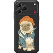 Прозорий чохол BoxFace Nubia V80 Design Dog Coffeeman