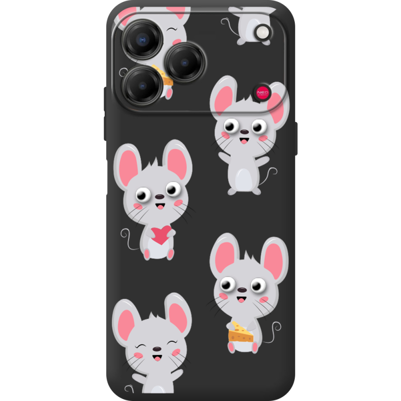 Прозорий чохол BoxFace Nubia V80 Design с 3D-глазками Mouse
