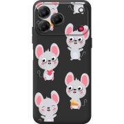 Прозорий чохол BoxFace Nubia V80 Design с 3D-глазками Mouse