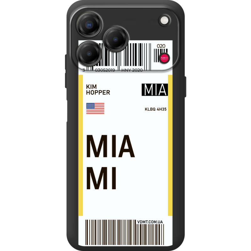 Прозорий чохол BoxFace Nubia V80 Design Ticket Miami