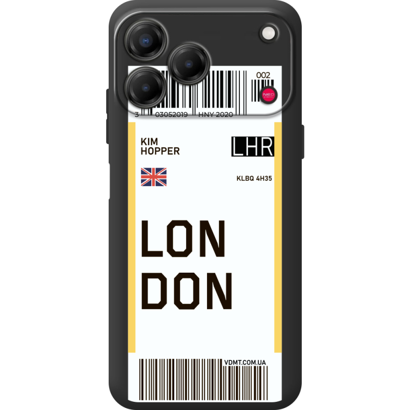Прозорий чохол BoxFace Nubia V80 Design Ticket London
