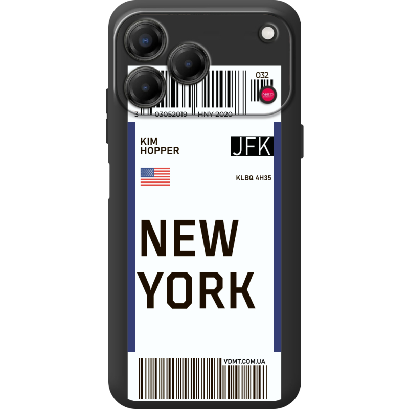 Прозорий чохол BoxFace Nubia V80 Design Ticket New York