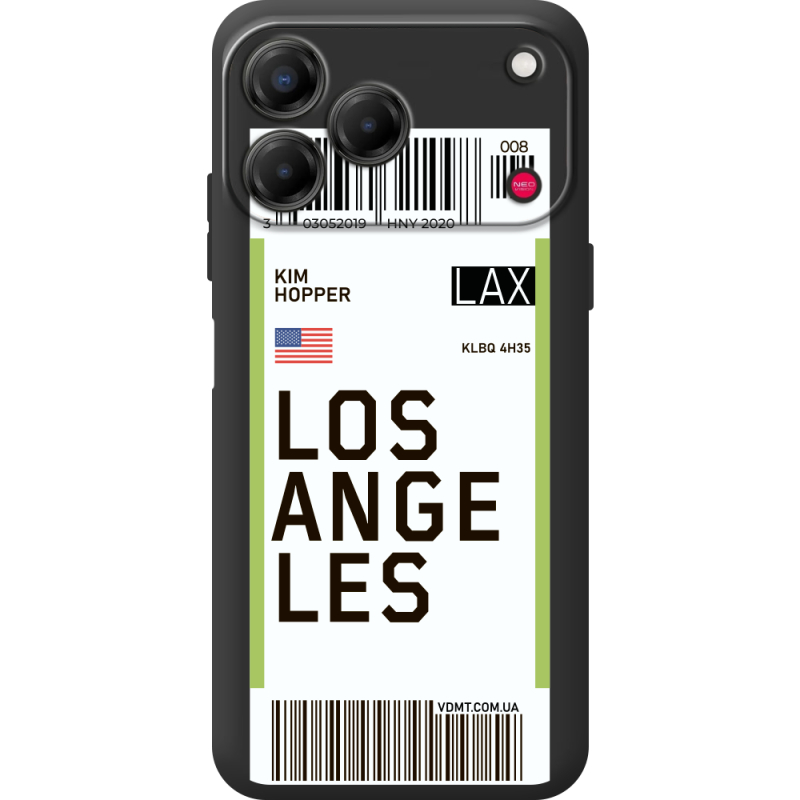 Прозорий чохол BoxFace Nubia V80 Design Ticket Los Angeles