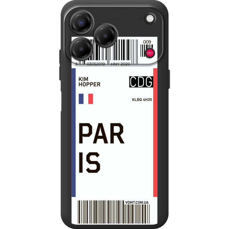 Прозорий чохол BoxFace Nubia V80 Design Ticket Paris