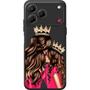 Прозорий чохол BoxFace Nubia V80 Design Queen and Princess