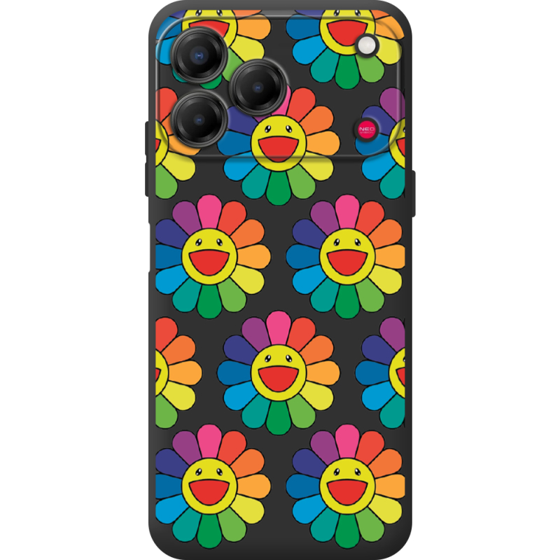 Прозорий чохол BoxFace Nubia V80 Design Hippie Flowers