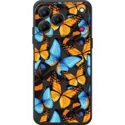 Прозорий чохол BoxFace Nubia V80 Design Butterfly Morpho