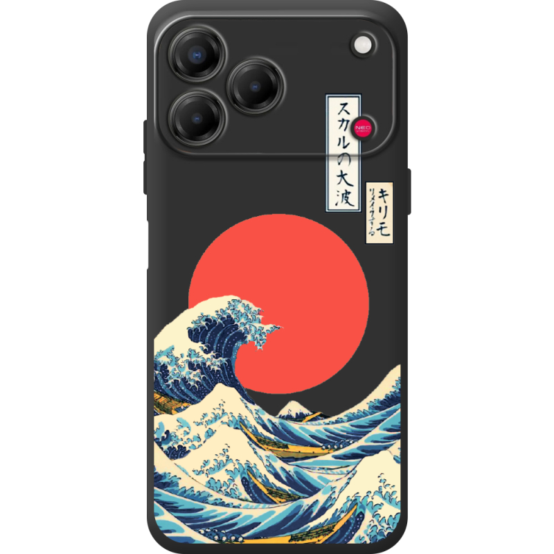 Прозорий чохол BoxFace Nubia V80 Design Большая волна в Канагаве