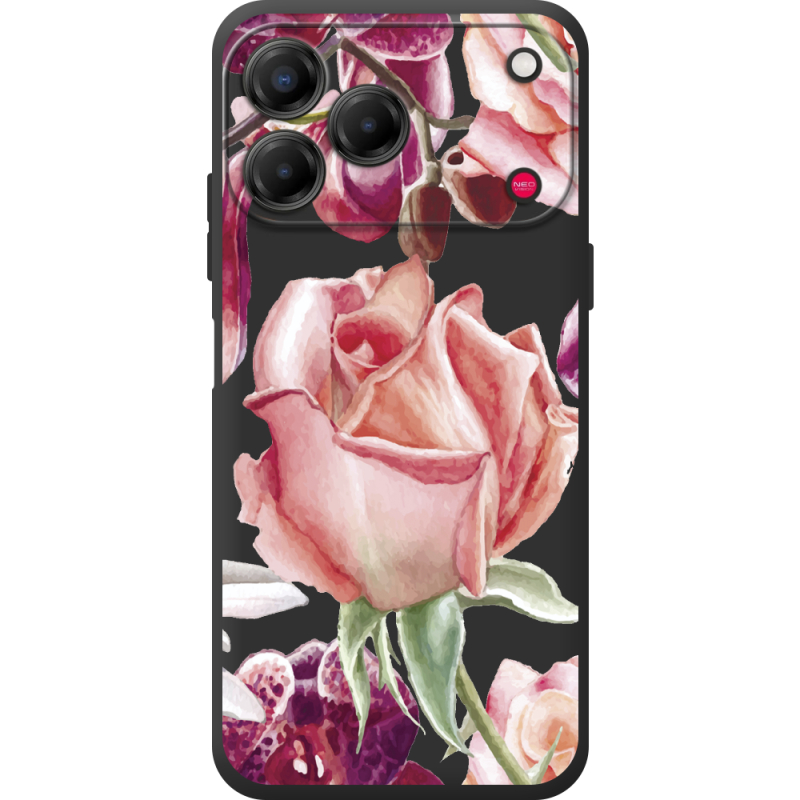 Прозорий чохол BoxFace Nubia V80 Design Rose
