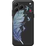Прозорий чохол BoxFace Nubia V80 Design Feather